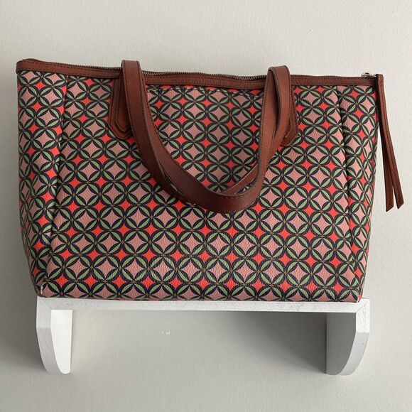 Fossil Genuine Leather XL Tote and Long Wallet Wallet Set - Picture 2 of 9